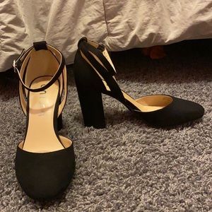 Black Mary Jane Block Heels